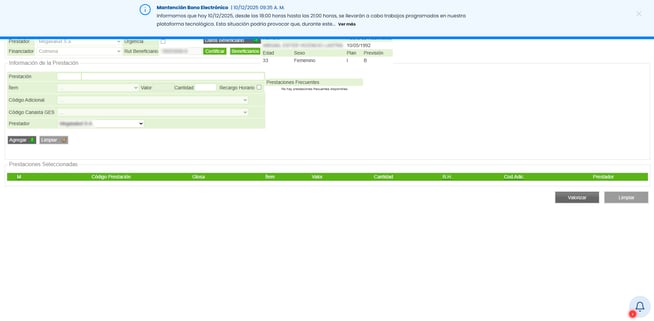 Gestor de Notificaciones del Sistema en barra superior